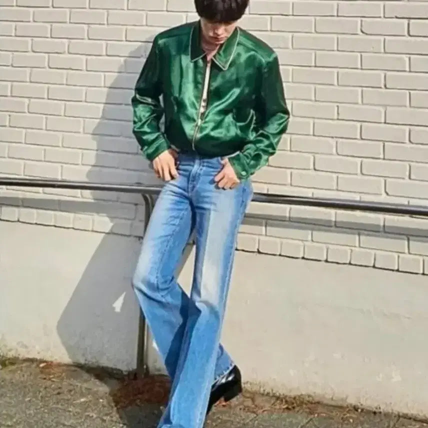 [BUNJANG] Recto 25SS 80s Fluid Jumper Vintage Green / 렉토 25SS 80S 플루이드 점퍼 빈티지 그린