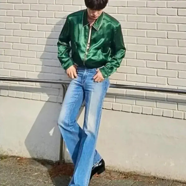 [BUNJANG] Recto 25SS 80s Fluid Jumper Vintage Green / 렉토 25SS 80S 플루이드 점퍼 빈티지 그린