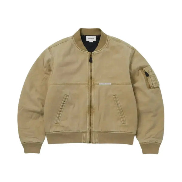 [BUNJANG] Thisisneverthat Denim Bomber Jacket Beige XL / (XL) 디스이즈네버댓 데님 봄버자켓 베이지