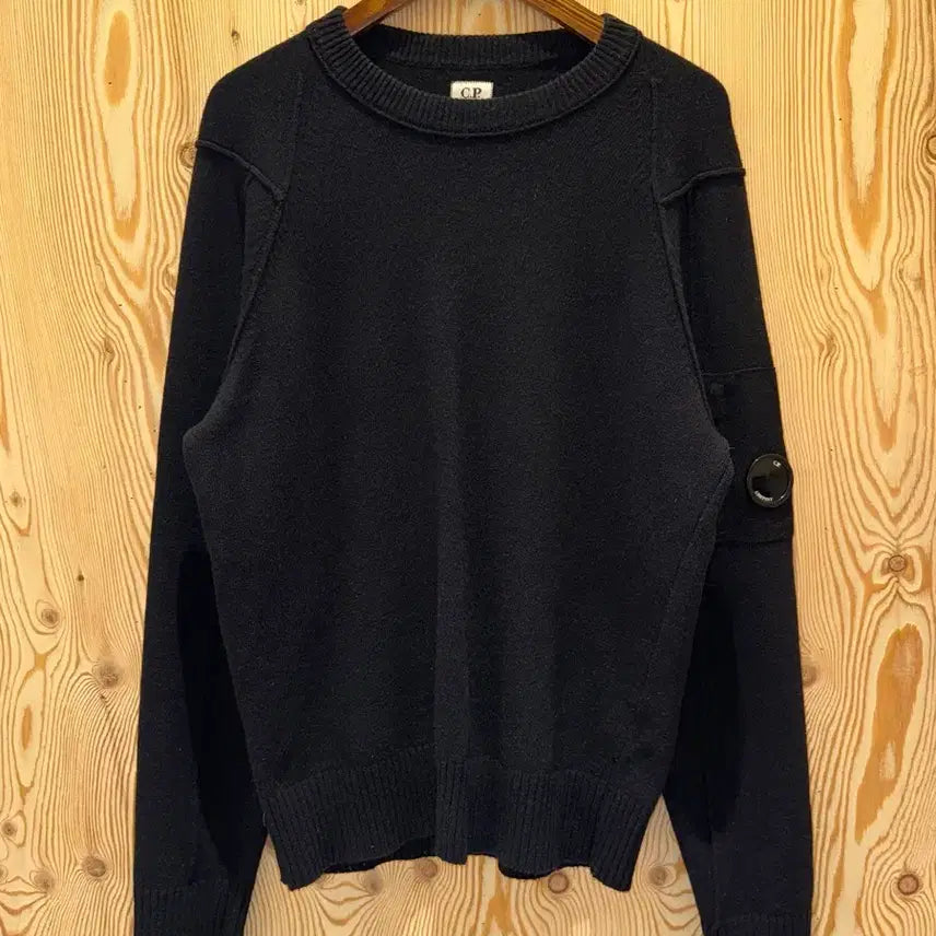 [BUNJANG] C.P. Company Lens Applique Knit XL / C.P. 컴퍼니 렌즈 와펜 니트