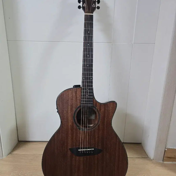 [BUNJANG] Gopherwood G130MCE Acoustic Guitar Bundle with Vaylton Mini Headphone Amplifier / 고퍼우드 G130MCE 통기타+베일톤 헤드폰 앰프