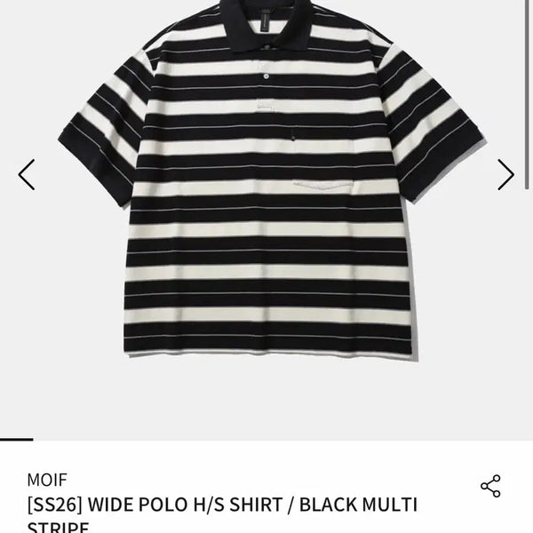 [BUNJANG] Moif Wide Polo T-shirt 2 Size / 모이프 와이드 폴로티 2사이즈