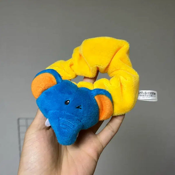 [BUNJANG] Tabekodobutsu Elephant Hair Scrunchie / 타베코도부츠 코끼리 헤어슈슈 머리끈