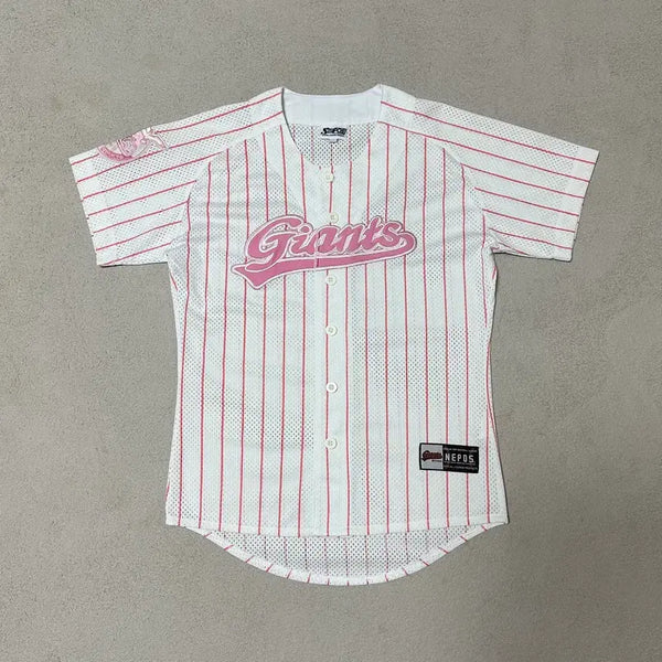 [BUNJANG] Nepos Lotte Giants Pink Strap Baseball Uniform #11 (Size 85) / [85]롯데자이언츠 핑크유니폼 11호