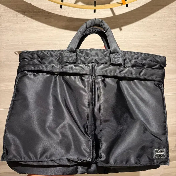 [BUNJANG] Porter Tanker Short Helmet Bag Black Briefcase / 포터 탱커 숏 헬멧백 블랙 서류가방