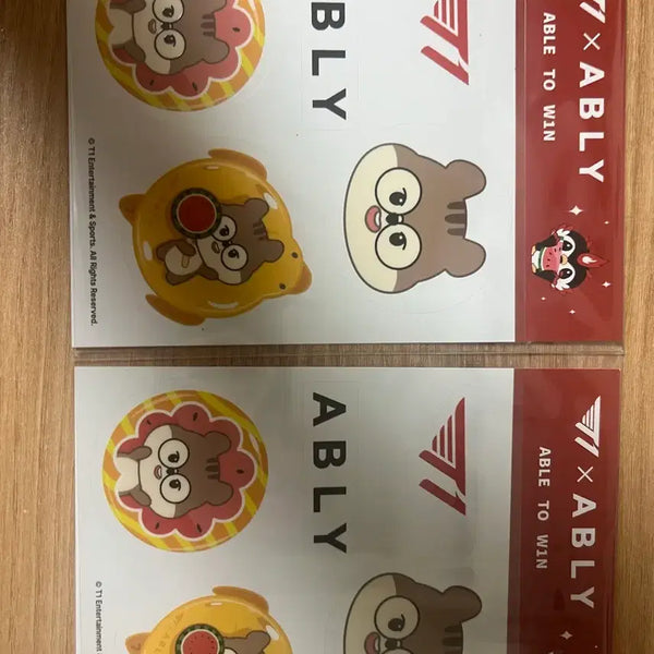[BUNJANG] T1 Doran ABLY Sticker Bundle Set (2 pcs) / 티원 도란 에이블리 스티커 일괄 2장