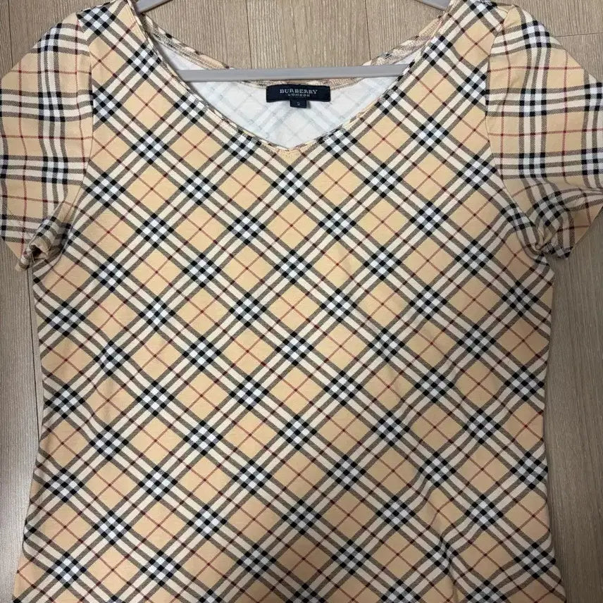 [BUNJANG] Burberry Check Vintage Short Sleeve Top / 버버리 체크 빈티지 탑 라떼갸루 갸루 오네갸루 노바체크