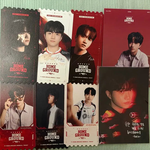 [BUNJANG] T1 Keria Homeground Postcard + Worlds Postcard + Ticket Bundle Set / T1 케리아 홈그 엽서 +월즈 엽서 +티켓 일괄판매