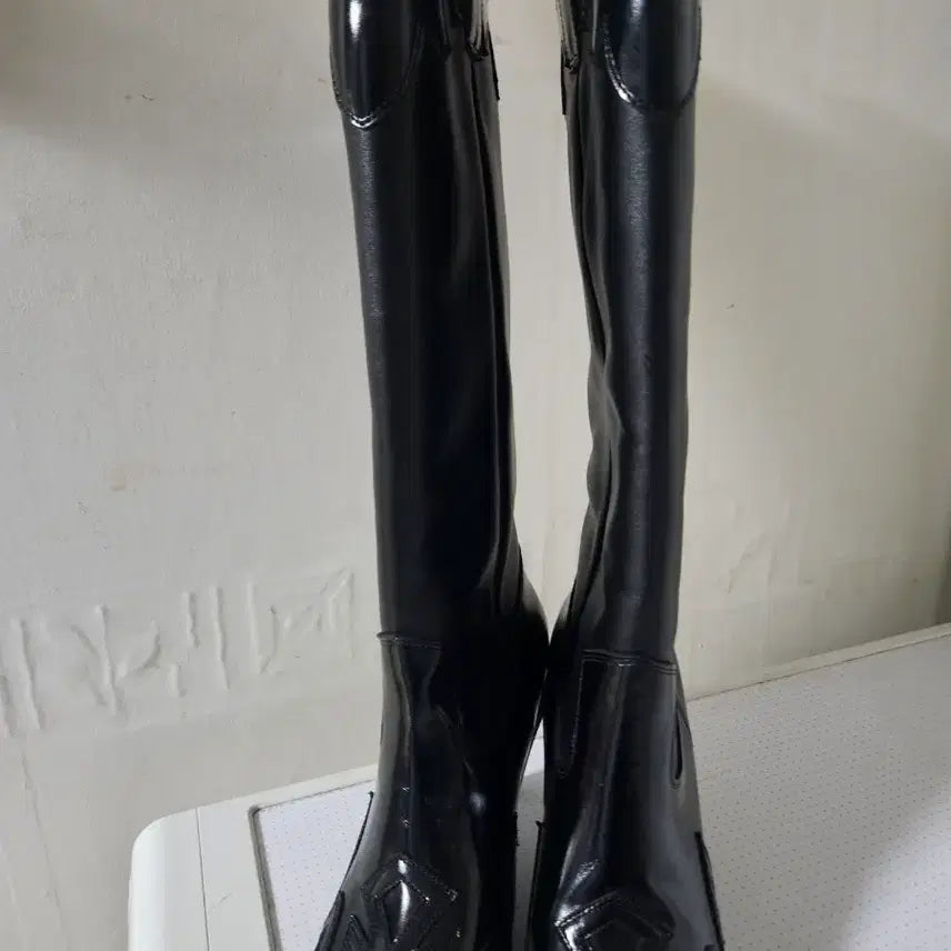 [BUNJANG] Kang Samae Western Boots Long / 강자매 웨스턴 부츠 롱