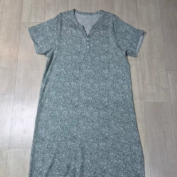 [BUNJANG] Women's Rayon Long Dress (Free Size) / 여성 인견 롱원피스 (프리사이즈)