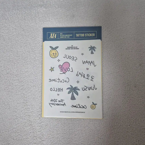 [BUNJANG] Kim Junsu Coconuts Time Tattoo Sticker / 김준수 코코타임 타투 스티커
