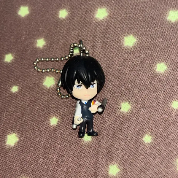 [BUNJANG] Katekyo Hitman Reborn Hibari Classic Mascot Keychain / 가정교사 히트맨 리본 히바리 고전 가챠 마스코트 키링