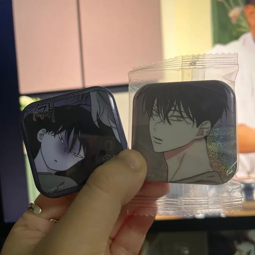 [BUNJANG] Mulgeui Bam Kim Eui Hyun Square Can Badge / 물가의 밤 사각 캔뱃지 김의현