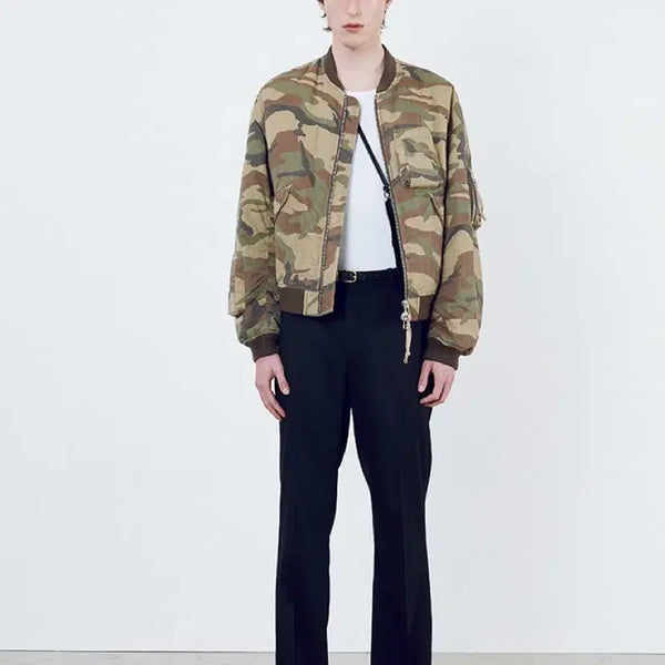 [BUNJANG] Tony Wack Camouflage Bomber Jacket / [M, 48] 토니웩 카모플라주 봄버 자켓