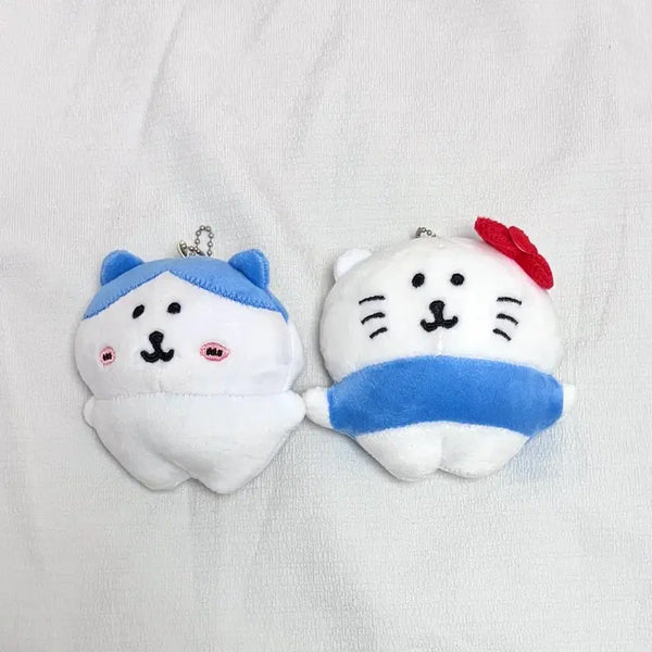 [BUNJANG] Nongdamgom Damgomi, Kitty, Hachiware Mini Plush Keyring Bundle Set / 일괄) 농담곰 담곰이 키티 하치와레 미니 인형 키링 판매