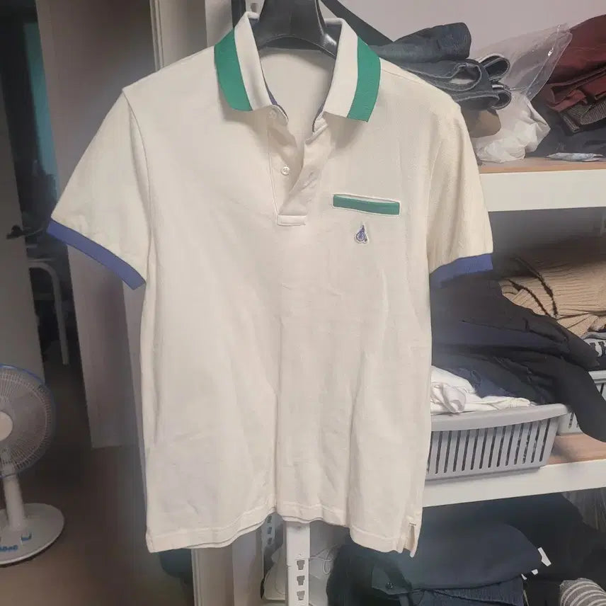 [BUNJANG] Beanpole Short-Sleeve Polo Shirt White 95 / 빈폴 반팔 카라티 화이트95