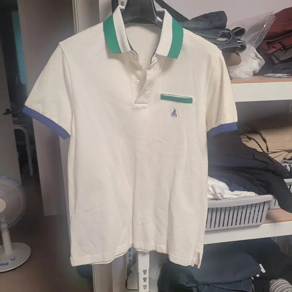 [BUNJANG] Beanpole Short-Sleeve Polo Shirt White 95 / 빈폴 반팔 카라티 화이트95