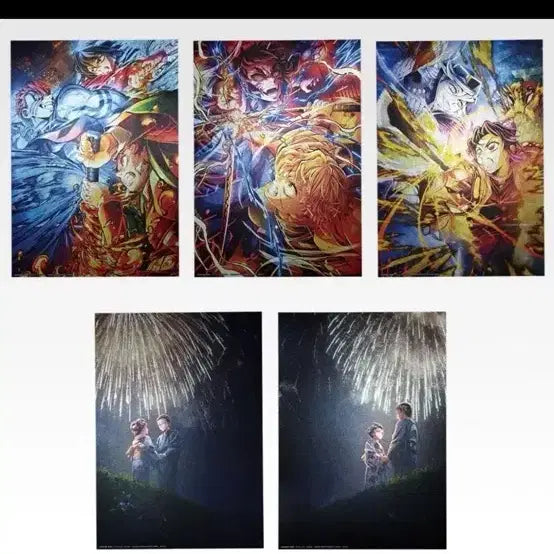 [BUNJANG] Demon Slayer Upper Rank 2 Poster Set (Sealed) / 미개봉)귀멸의칼날 상현2 E상 포스터 세트 일괄 판매