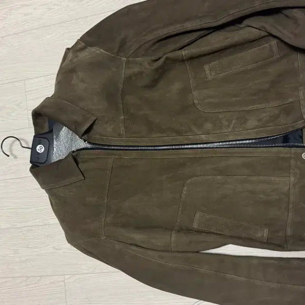 [BUNJANG] Noir Larr Mes Suede Jacket Khaki Brown 50 / 느와르라르메스 스웨이드 자켓 카키 브라운 50