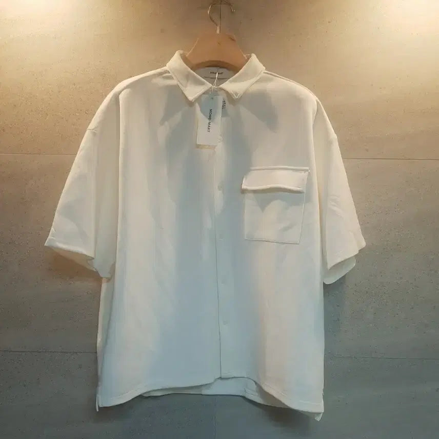 [BUNJANG] Mono Mart Off-White Short Sleeve Shirt (Size L) / Mono Mart. 반팔 셔츠. 미착.