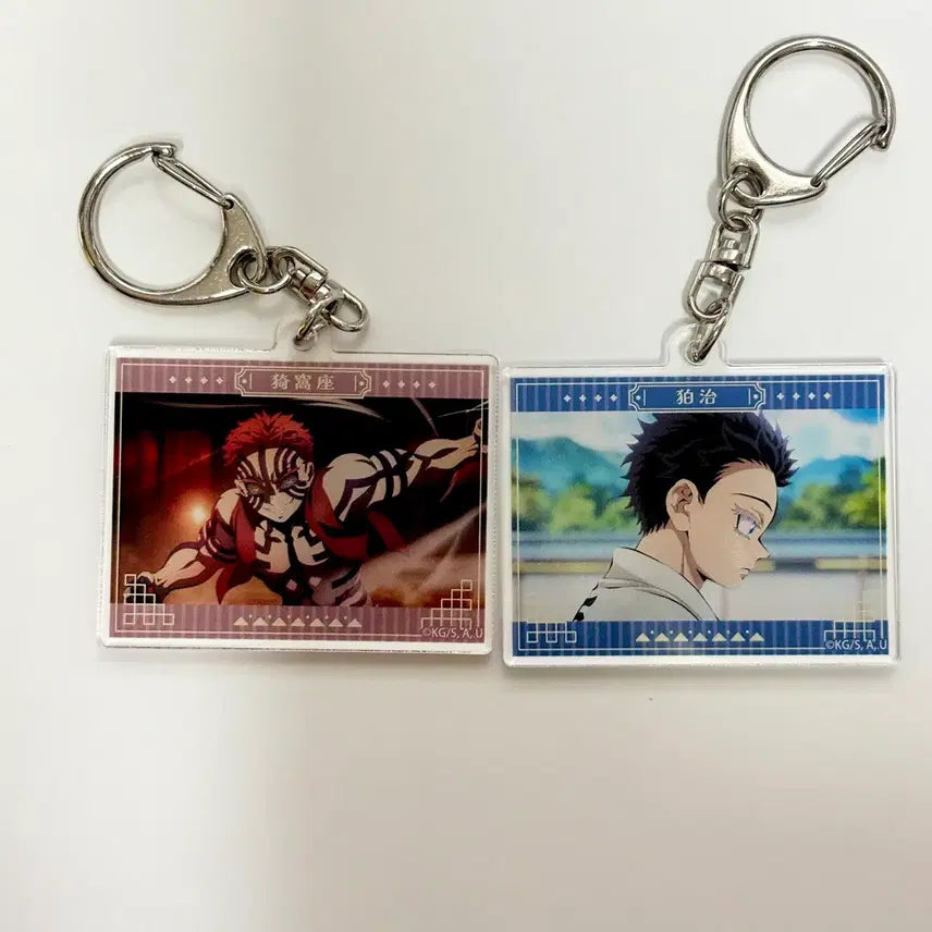 [BUNJANG] Demon Slayer Mugen Train Acrylic Keychain (Unsealed) / (단순개봉) 귀칼, 귀멸의 칼날 무한성 아크릴 키링