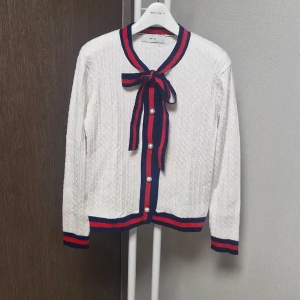 [BUNJANG] SATIN Cable Knit Cardigan Ivory / 샤틴(55~66) 케이블니트가디건 아이보리