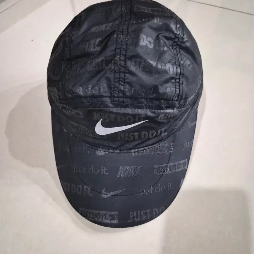 [BUNJANG] Nike All Over Logo Cap Black / 나이키 올오버 로고 캡