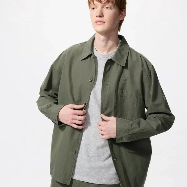 [BUNJANG] Uniqlo Khaki Shirt - Size L / 유니클로 카키 셔츠 L
