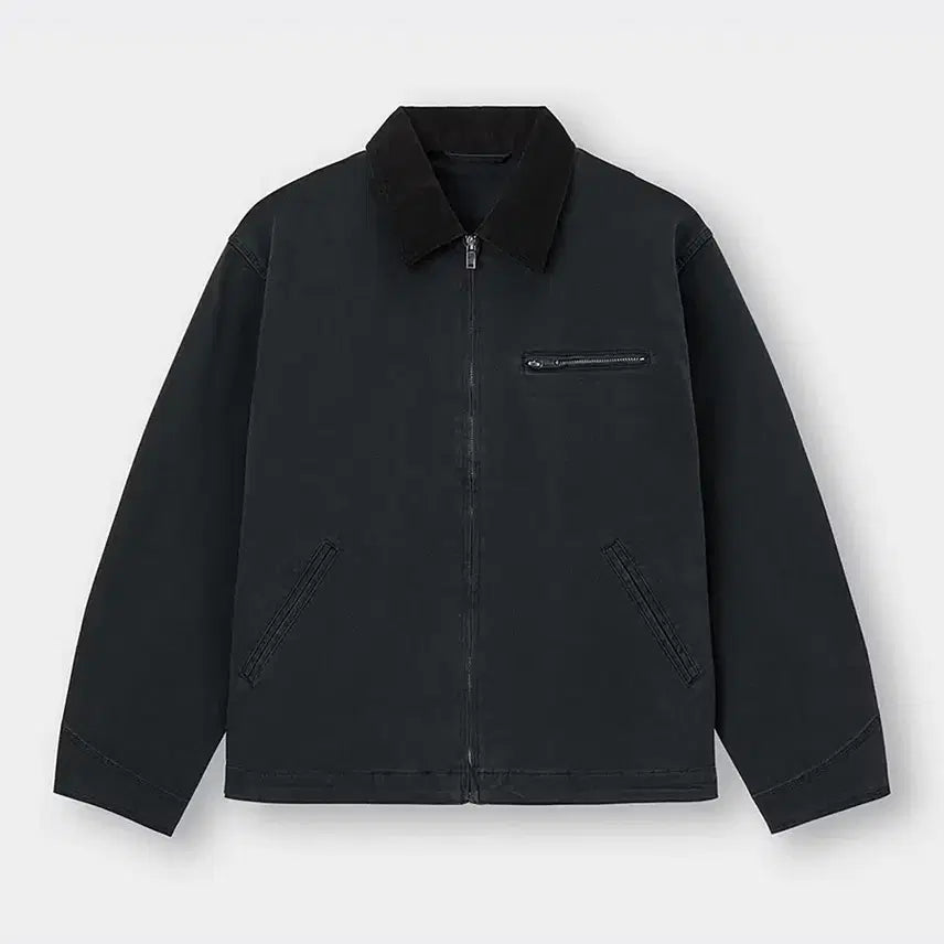 [BUNJANG] GU Cotton Work Jacket Black / GU 코튼 워크 재킷 09 Black