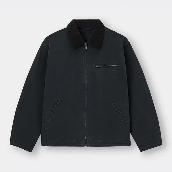 [BUNJANG] GU Cotton Work Jacket Black / GU 코튼 워크 재킷 09 Black