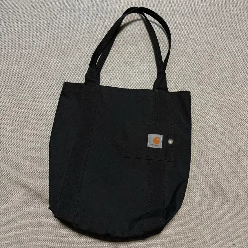 [BUNJANG] Carhartt Logo Eco Bag Black / 칼하트 로고 에코백