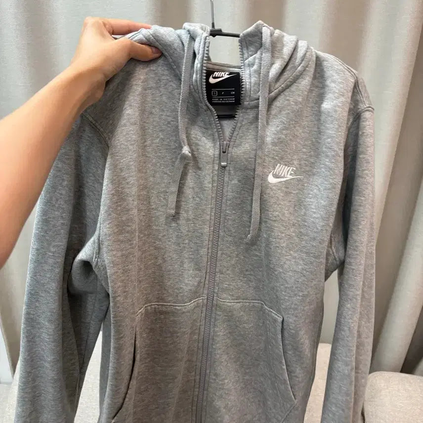 [BUNJANG] Nike Hooded Zip-Up Sweatshirt - Grey (Small) / 나이키 후드집업