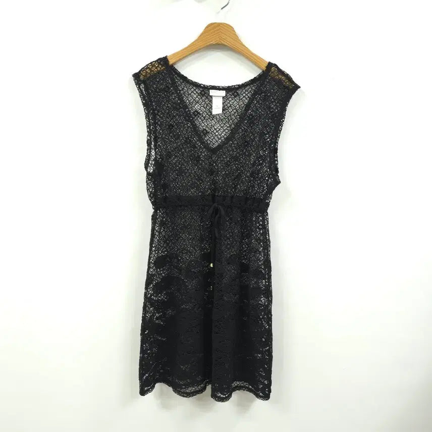 [BUNJANG] DOTTI Lace Cover-up Dress - Black, Size S / DOTTI) 도티 거의새거 레이스 커버업 원피스 - S