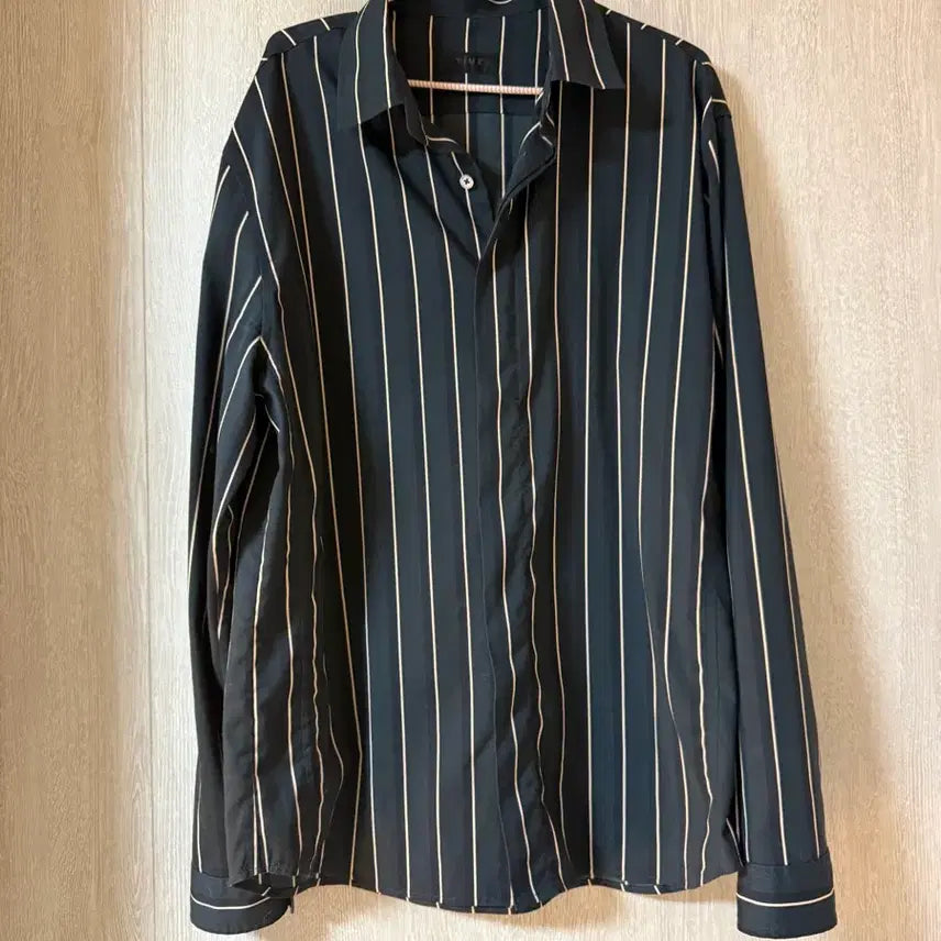 [BUNJANG] Time Homme Striped Dress Shirt / 타임옴므 스트라이프 셔츠