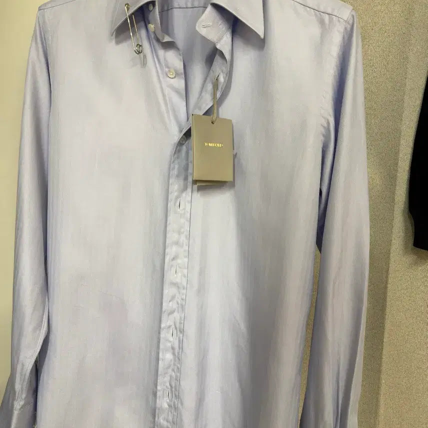 [BUNJANG] Tom Ford Herringbone Collar Pin Shirt / 톰포드 헤링본 카라핀 셔츠
