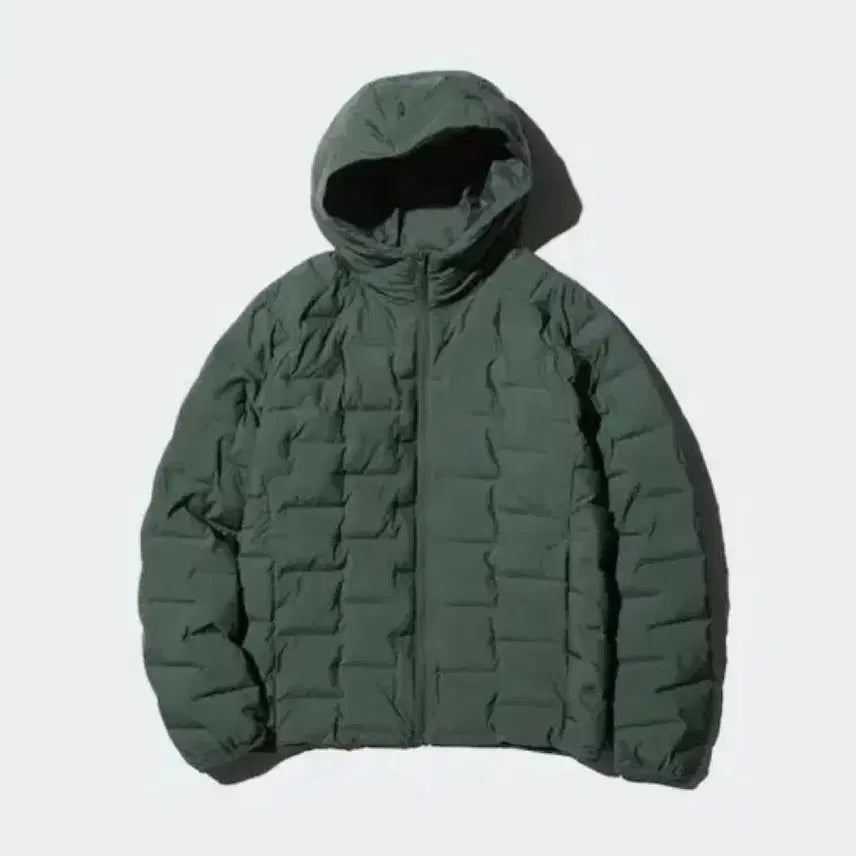 [BUNJANG] Uniqlo Puff Tech Lightweight Padded Jacket Dark Green L / 유니클로 퍼프테크 경량 패딩 다크 그린 L