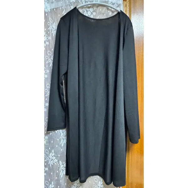 [BUNJANG] STL Black Long Cardigan / STL WXL 블랙 롱 가디건