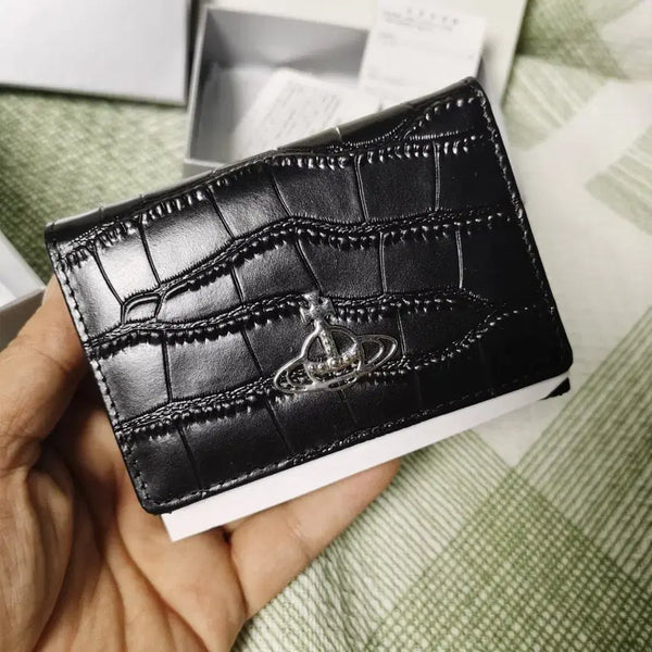 [BUNJANG] Vivienne Westwood Crocodile Pattern Wallet / 비비안 웨스트우드 악어무늬 반지갑 정품 새상품