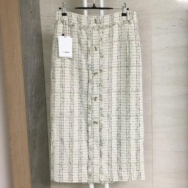 [BUNJANG] Joy Grasson Tweed Skirt (Size 26) / (새샹품) 조이그라슨 트위드 스커트 26