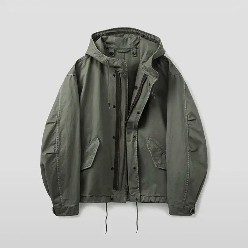 [BUNJANG] UNIONBLUE M51 MIL SHORT PARKA KHAKI GRAY / 유니온블루 M51 MIL SHORT PARKA [KHAKI GRAY]