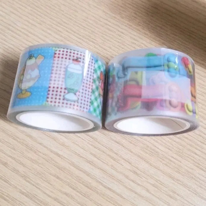 [BUNJANG] Daiso Kiss Cut 3D Ribbon Dessert Stickers / 다이소 키스컷 입체리본 디저트