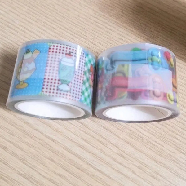 [BUNJANG] Daiso Kiss Cut 3D Ribbon Dessert Stickers / 다이소 키스컷 입체리본 디저트