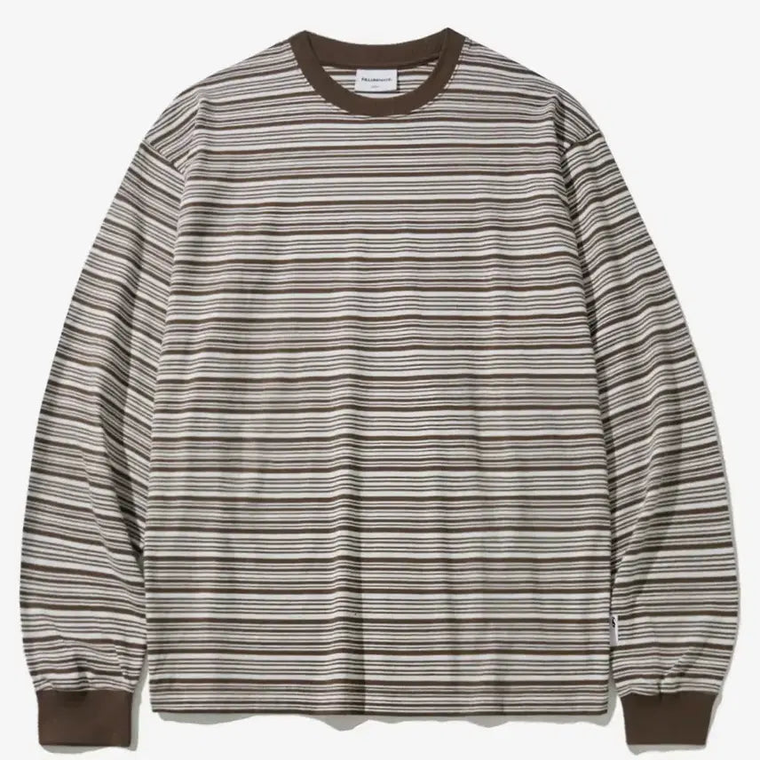 [BUNJANG] Filuminate Striped Long Sleeve - Brown / 필루미네이트 스트라이프 롱 슬리브-브라운