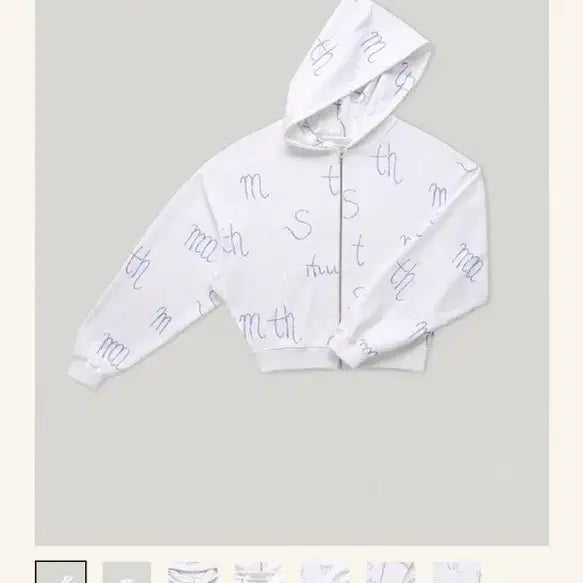 [BUNJANG] SmooSmooth Sum Hoodie Zip-up White / 스무스무드 슘 후드집업 화이트