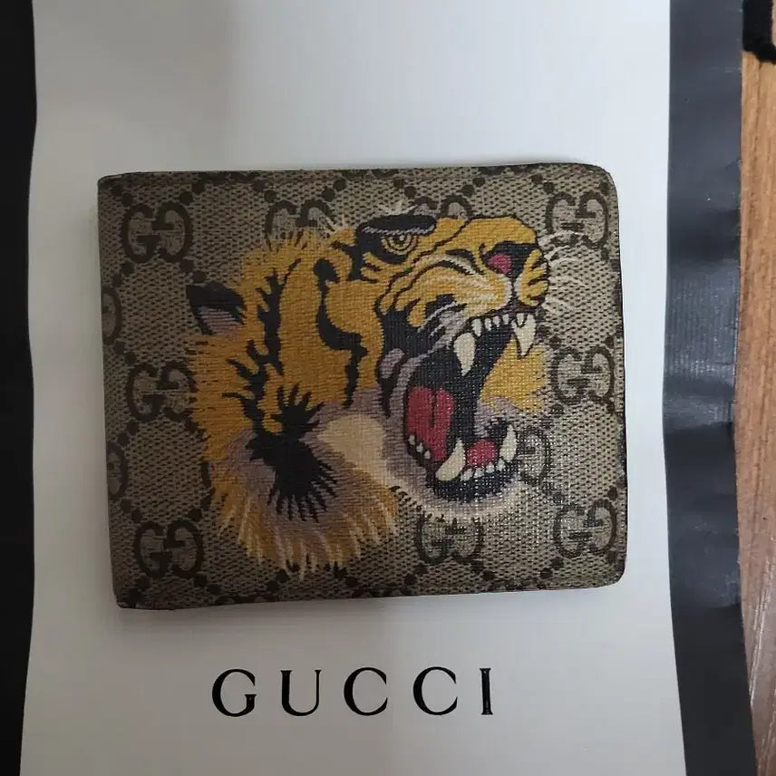 [BUNJANG] Gucci Tiger Printing Wallet / 구찌 타이거 프린팅 지갑