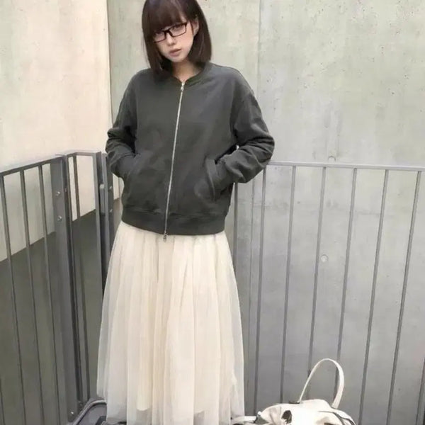 [BUNJANG] Sue x Undercover Jersey Doking Long Skirt / Sue x Undercover 여성 져지 도킹 롱샤 스커트