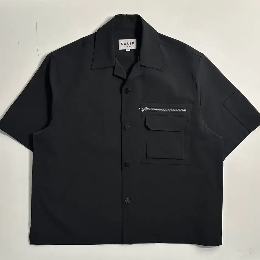 [BUNJANG] Solid Homme Overfit Poly-Elastane Blend Shirt / 솔리드옴므 셔츠 (48)