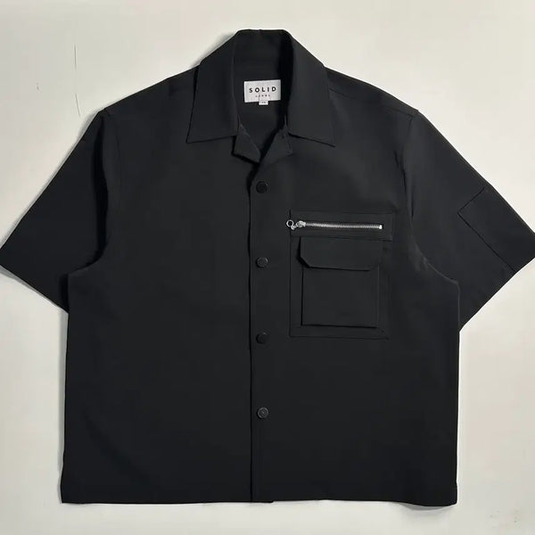 [BUNJANG] Solid Homme Overfit Poly-Elastane Blend Shirt / 솔리드옴므 셔츠 (48)