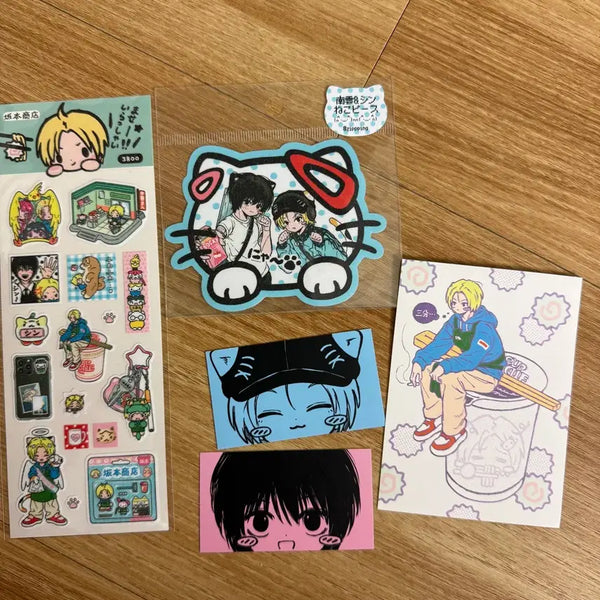 [BUNJANG] Sakamoto Days Zipping sticker Nagumo Shin / 사카모토 데이즈 사카데이 지핑님 스티커 나구모 신