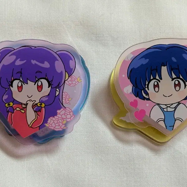 [BUNJANG] Ranma 1/2 Double-Sided Acrylic Clip / 란마 클립 집게